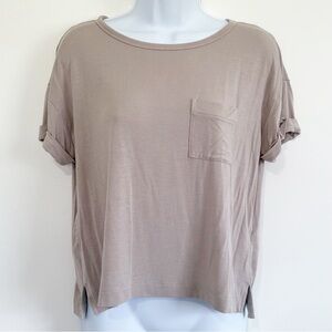 American Eagle Soft and Sexy Short Sleeve Top Beige Small